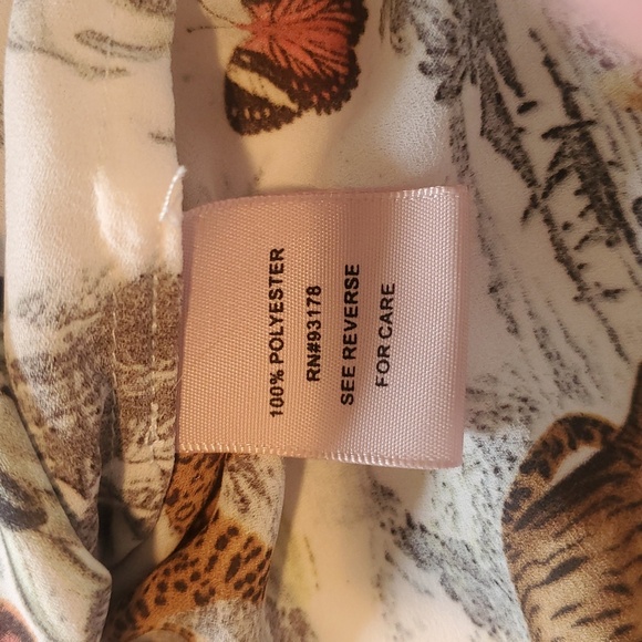 Philosophy Unique and Colorful Floral & Animal Print Sleeveless Sz S Top Blouse - Picture 10 of 11